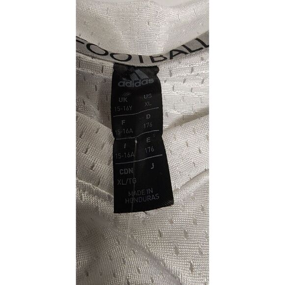 adidas Boys' Practice Football JerseyWhite Size XL - Picture 7 of 7